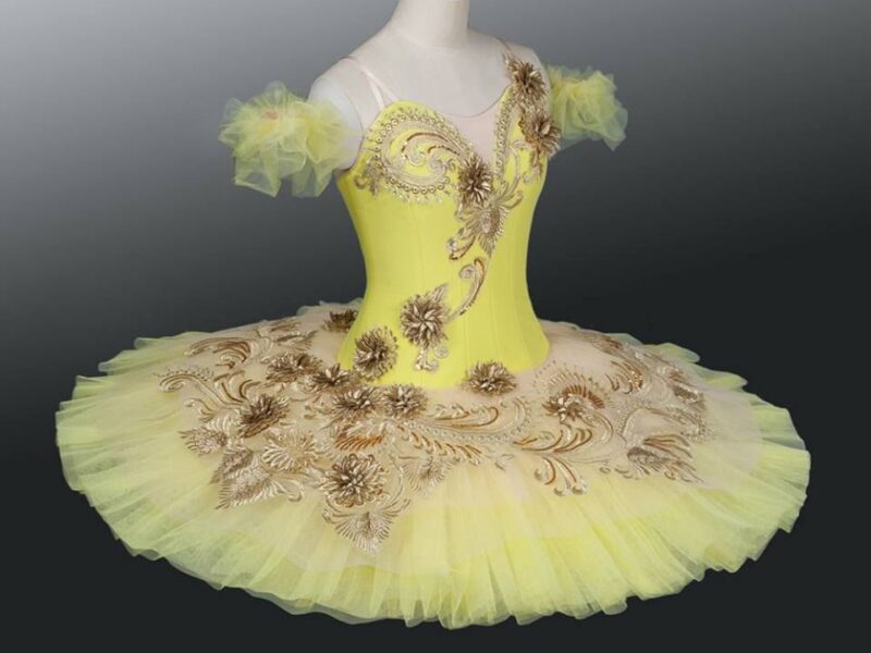 Yellow costume for ballet