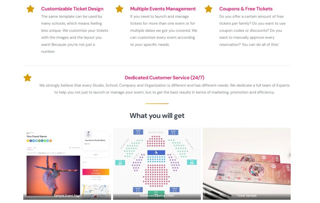 best dance recital ticketing platform